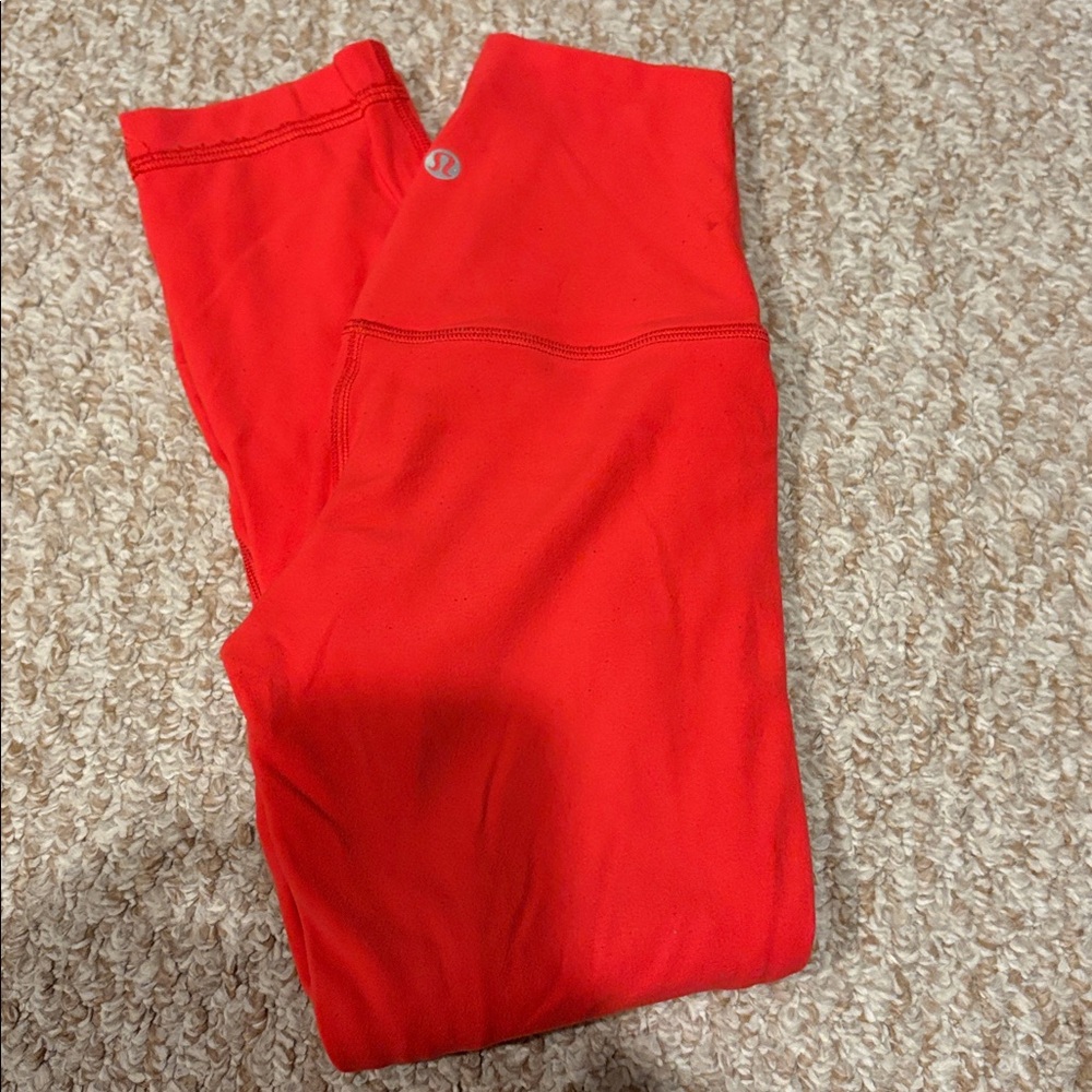 Lululemon Bright Red Leggings